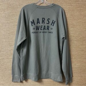 Marsh Wear Sweatshirt Unisex XL Brownish Green